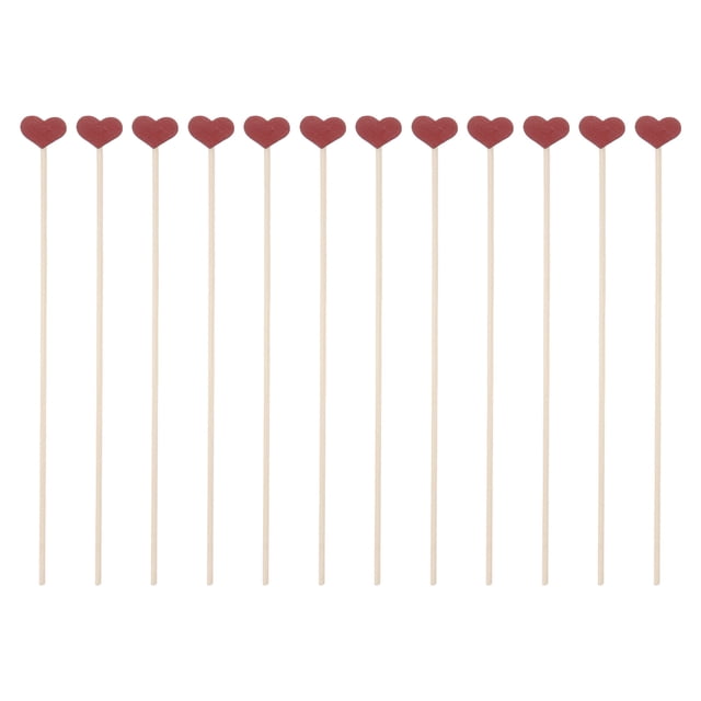 MasteelfCA 12Pcs Home Heart Shaped Aroma Sticks Decorative Aroma Diffusing Accessories