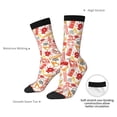 thumbnail image 4 of KLL Firefighter Icons Print Cool Socks Men's Women's Crew Socks Funny Crazy Novelty Stockings, 4 of 6