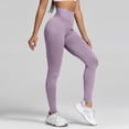 thumbnail image 4 of Women's High Waisted Butt Lifting Leggings Stretchy Yoga Workout Pants, 4 of 9