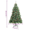 thumbnail image 4 of Árbol de Navidad Artificial Plegable vidaXL de 180 cm Verde con 300 LEDs, 4 of 9
