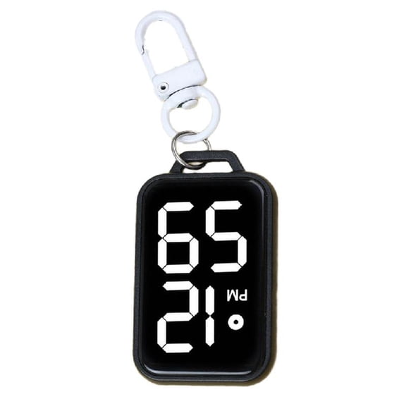 Compacts Digital Keychain Watch For Students Electronic Pocket Clock Timekeeping Accessories