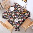 thumbnail image 2 of Pioneer Flower Floral Print Pattern Square Tablecloth, Waterproof Wipeable Spillproof Washable Table Cover for Home Kitchen Party Decor, 42"x42", 2 of 6