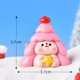 thumbnail image 1 of Dibujos animados de animales de Navidad, cerdo, muñeco de nieve, árbol de Navidad, adorable pato, micro paisaje, adornos de nieve para árbol de Navidad, accesorios de bola de cristal, 1 of 6