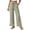 Army Green, variant on Fmbrln Womens High Waisted Striped Pants Casual Wide Leg Slit Hem Pants Summer Vacation Beach Trousers with Pockets