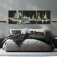 thumbnail image 6 of Epic Art 'Urban Gold VI' by Chris Paschke, 3 Piece Set, 72" x 24", 6 of 8