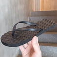 thumbnail image 6 of Slim Flip Flops for Women Beach Rubber Shower Shoes Basic Thong Sandals Bathroom Beach Pool Soft Slip-On Shoes Black, Size 6, 6 of 6