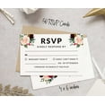 thumbnail image 3 of Inkdotpot RSVP Postcards (Set Of 50) 4"X6" Blank With Mailing Side,RSVP Reply Response Cards For Wedding Floral & Leaves Print Return Cards, 3 of 5