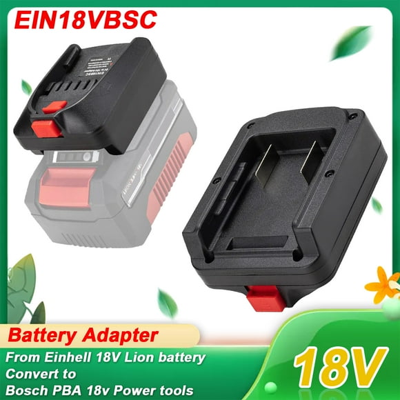 for Einhell 18 V Battery Adapter to for Bosch PBA 18V Power Tools, Fit for Einhell 18 V Convert to 1830CV, AL1810, AL1880 CV Battery Power Tools