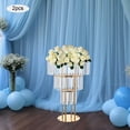 thumbnail image 4 of 2* Round-Shaped Flower Stand With Pendants, 3-tier Flower Stand, Elegant Flower Stand for Party Weddings, 4 of 13