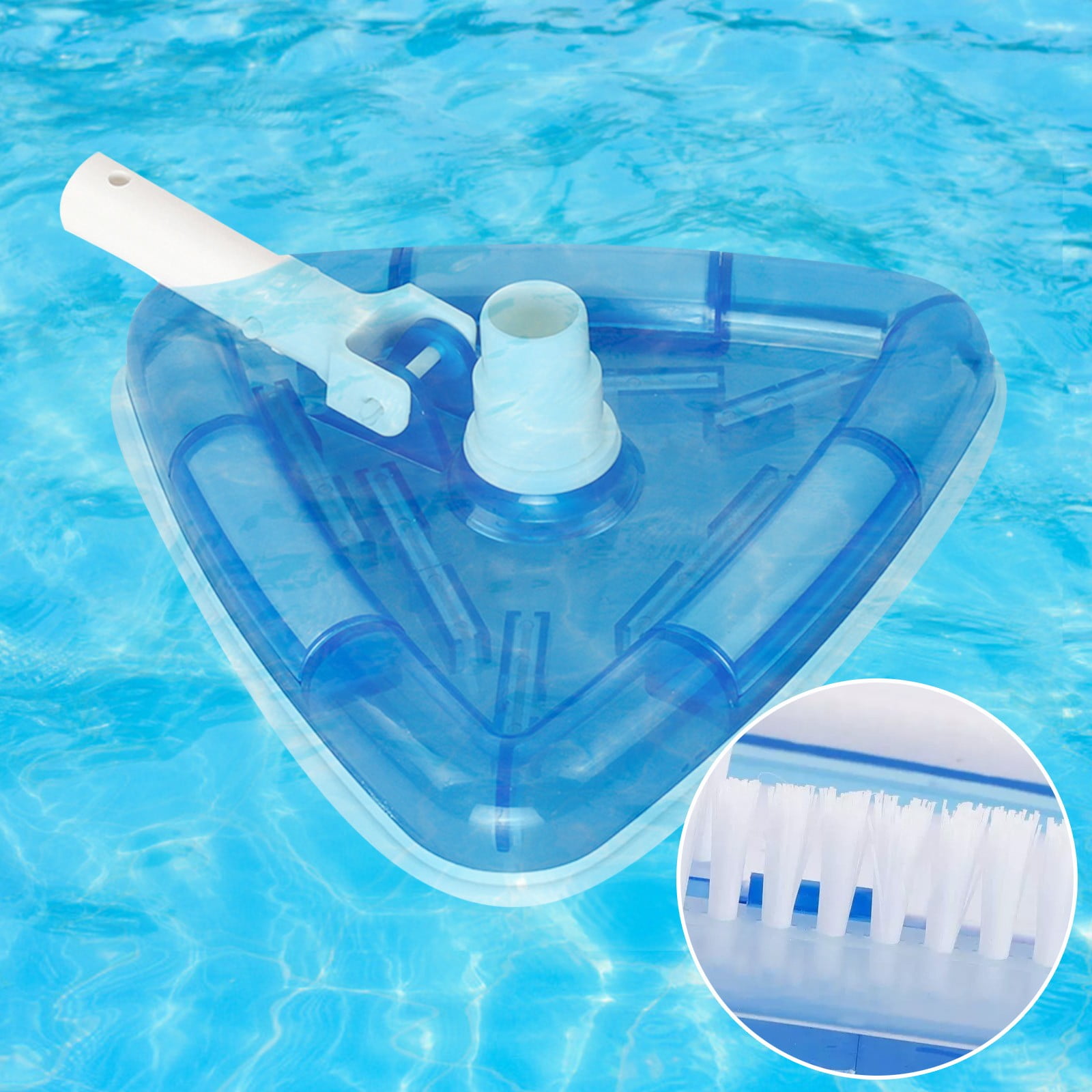 EQWLJWE Swimming Pool Vacuum Head, Triangular Vinyl Transparent