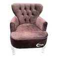 thumbnail image 1 of Sillon Vintage Individual Terciopelo Café, 1 of 3