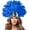 Blue, variant on VZQI Women's Black Feather Headpiece Carnival Caribbean Headdress Showgirl Accessories