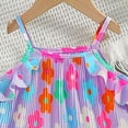 thumbnail image 6 of Ccpelsie Girls Clothes 2PC Summer Outfits Bow Short Sleeve T-shirts and Elastic Waist Shorts Set Kids Clothes Girls 6-14Y(Purple,5-6 Years), 6 of 6