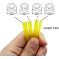 thumbnail image 2 of 4 Pieces Petrol Hoses Length 1.5m Universal Fuel Line Hose Garden Tools Transparent Yellow, 2 of 5