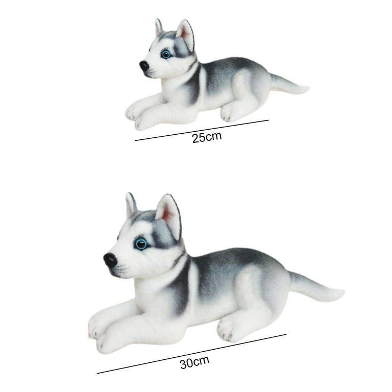 bnwent Plush Husky Dogs, Stuffed Animal Puppy Dog Toys, Simulation Dog  Ornaments for Kids Adult Birthday