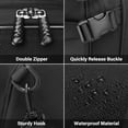 thumbnail image 4 of Mosiso Motorcycle Tail Bag, Waterproof Motorbike Rear Seat Bag with Rain Cover, 20L-28L Expandable Motorcycle Backpack Helmet Bag Luggage Storage Tool Gear Carry Bag with Handle,Black, 4 of 7