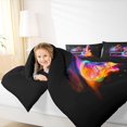 thumbnail image 4 of Feelyou Neon Guitar Piano Teen Queen Comforter Set, Musical Note Music Bedding Set, 3pcs, 4 of 8
