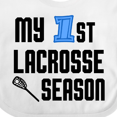 thumbnail image 4 of Inktastic My 1st Lacrosse Season Boys Baby Bib, 4 of 4