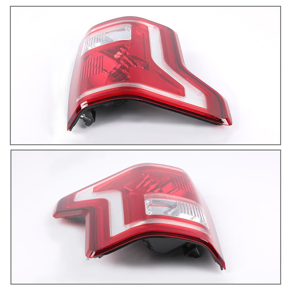 PIT66 Halogen Tail Light Brake Lamp Red Left Driver Side Fit for 2016-2017 Ford F150 SSV/2015-2017 Ford F150