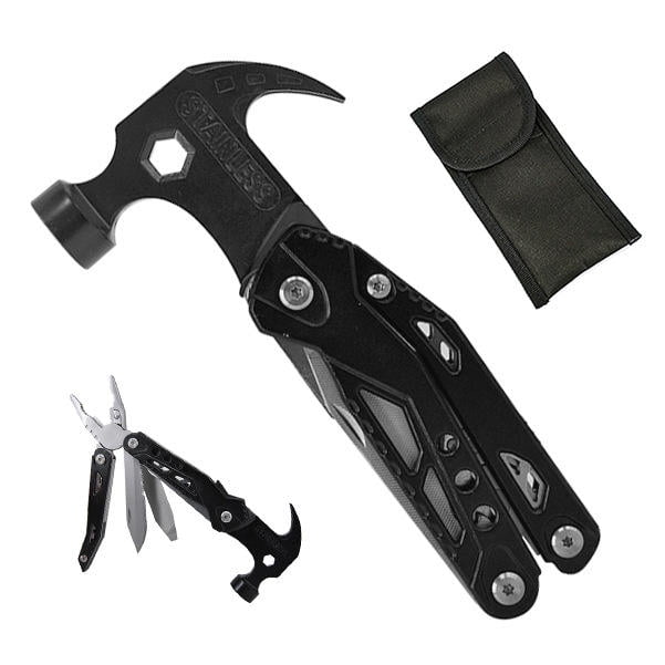 Multiherramientas de martillo, herramienta de supervivencia de acero inoxidable personalizada, multiherramienta para acampar, regalo de cumpleaños único para papá, multiherramienta genial to