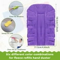 thumbnail image 3 of Clnez 12PCS Reusable Duster Refills - Washable Pads for Ceiling Fans, Hardwoods, Windows, Kitchen Floors (Rainbow), 3 of 6