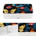 thumbnail image 4 of Butterfly PU Leather Jewelry Organizer with Removable Compartment, Portable Decorative Box, Storage Box, and Earring Organizer, 4 of 6