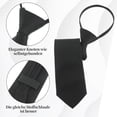 thumbnail image 4 of Qarigey Corbatas negras atractivas y elegantes perezosas fáciles de tirar para hombres corbatas con cremallera corbata con cremallera hombres Accesorios de disfraces N°:67, 4 of 6