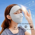 thumbnail image 3 of Women Anti UV Face Cover, UPF 50+ Summer Full Face Mask, Wide Brim Breathable Sunscreen Sports Face Covering, 3 of 6