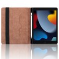 thumbnail image 2 of Elastic Band PU Leather Case for iPad 5th/6th/Pro 9.7" 2016/2017/2018 with Pencil Holder, Smart Folio Cover Adjustable Stand - Auto Wake/Sleep and Multiple View Angles, Brown, 2 of 8