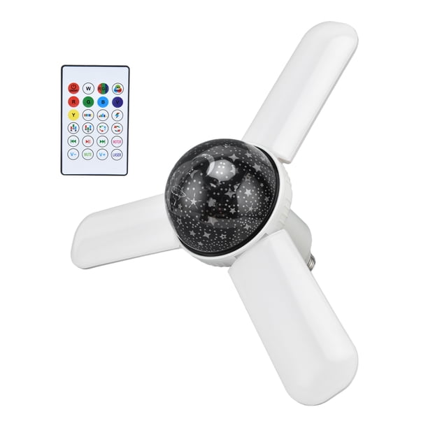 Proyector de música con luz de color, luz LED, música inalámbrica, proyector de luz LED para dormitorio, proyector Bluetooth con control remoto, elaborado con cuidado