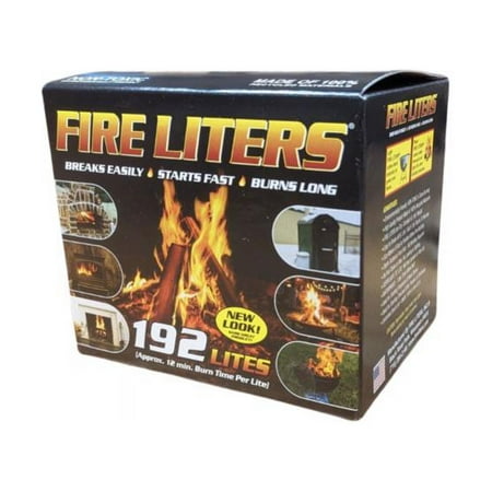 Fire Liters Wood Fiber Fire Starter, 192 Pack