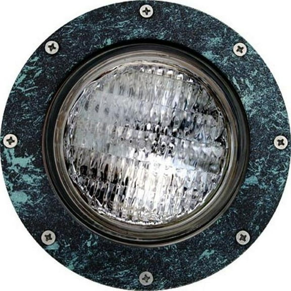 Dabmar Lighting LV306-L7-27K-VG 12V 2-Pin LED 7W 27K Powder Coated In-Ground Cast Aluminium Well Light, Verde Green