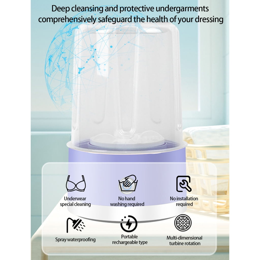 Portable Washing Machine Small Washer Deeply Small Laundry Socks Underwear Baby Clothes Washer