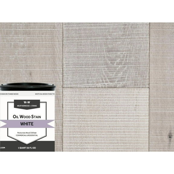 White Pickling Interior Oil-Based Wood Stain, Low VOC, by Weatherwood - .5 Pint (8 Fl. Oz.)