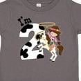 thumbnail image 4 of Inktastic I'm Two-cowgirl Riding Horse Birthday Girls Toddler T-Shirt, 4 of 5