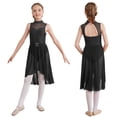 thumbnail image 3 of Faldas tutú para niñas, vestido de bailarina, traje de baile lírico de Ballet con diamantes de imitación, sin mangas, calzoncillos incorporados, vestido de leotardo de gimnasia, 3 of 5