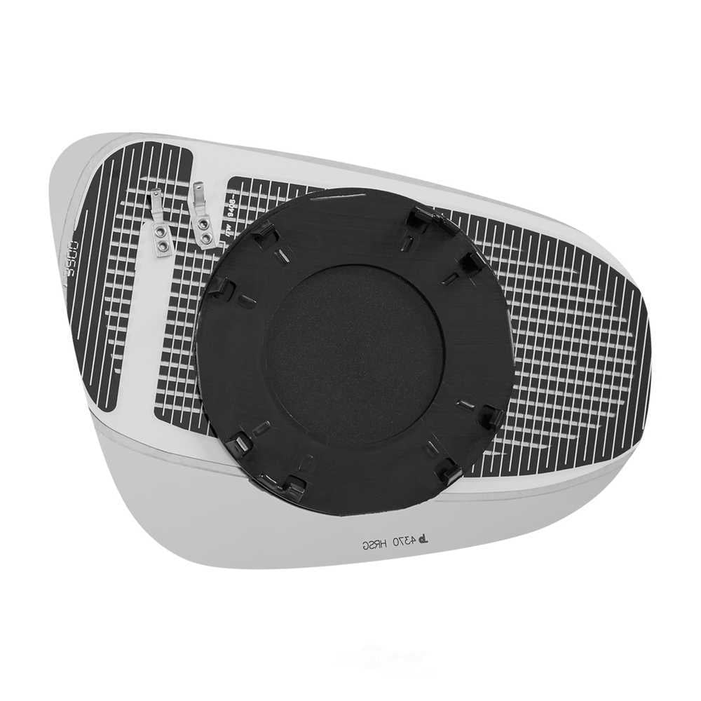 Burco Side View Mirror Replacement Glass with Motor Mount Plate - Clear Glass - 4370HRSG