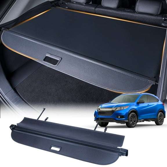 WheelX Cargo Cover Compatible with 2016-2022 Honda HRV HR-V Accessories Retractable Trunk Cover Shielding Shade Cargo Luggage Tonneau Cover