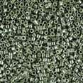 thumbnail image 2 of Miyuki Delica Seed Beads – Size 11/0 (1.6 mm), DB1566, Opaque Avocado Luster, 7.2 g, Approx. 1440 Beads, 2 of 7