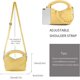 thumbnail image 3 of LHSHID Women Woven Tote Small Crossbody Bag, Weave Quilted Purse Square Shoulder Bag Woven Handbag with Detachable Strap, 3 of 6