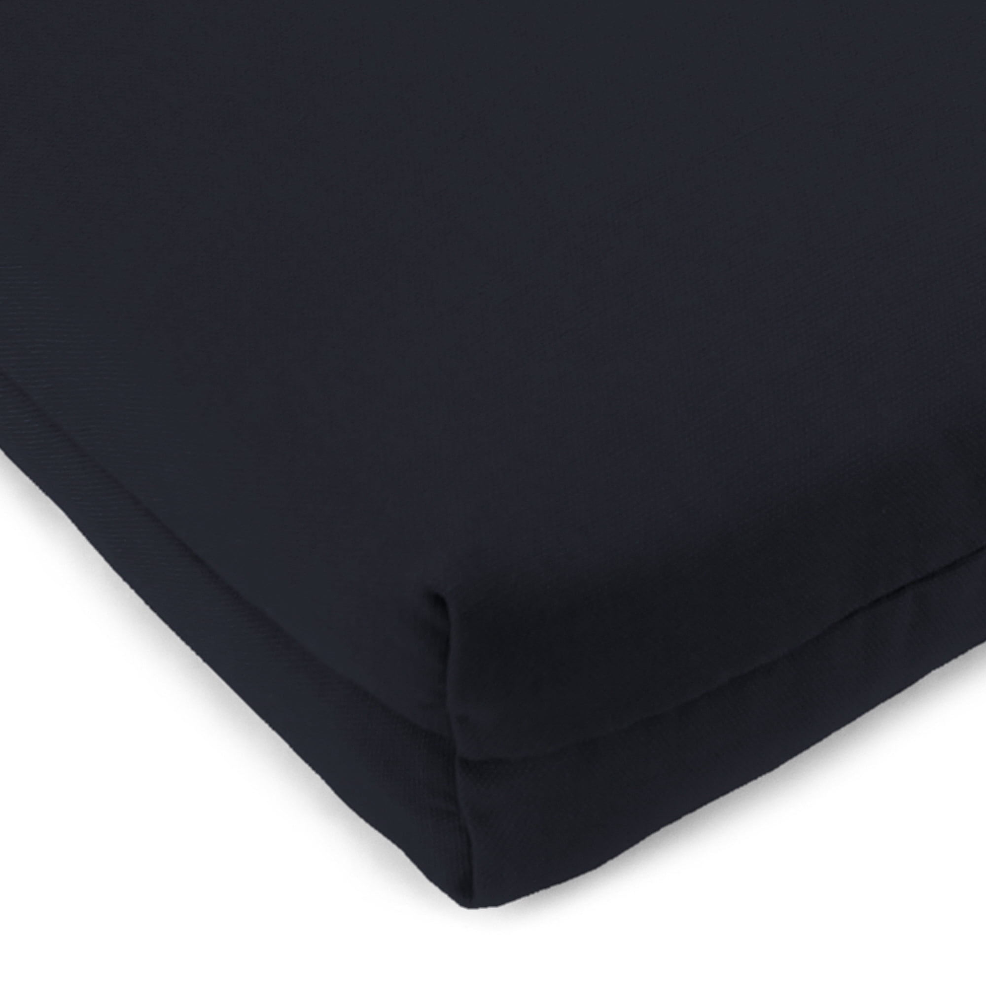 Jordan Manufacturing 17" x 19" Navy Solid Rectangular Outdoor Chair Pad Seat Cushion with Ties