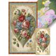 thumbnail image 1 of Hilo de Bordar de Algodón Ecológico Wdftyju Punto de Cruz Vintage Love Rose 11CT 40x70cm, 1 of 9