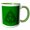 Green/White, variant on 3drose, Triquetra Knot with Interlaced Circle 3, 11oz Mug