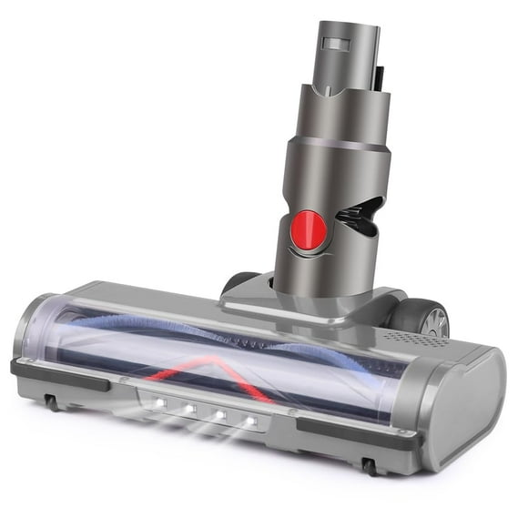 Dyson V6 Animal Fluffy DC58 DC59 DC61 DC62 DC74 DC Series Vacuum Cleaners Attachment - Motorhead Hardwood Floor with LED Headlights, V Shape Turbo Bristle Brush Replacement