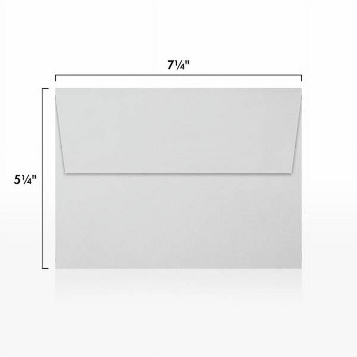 LUXPaper A7 Invitation Envelopes, 5 1/4 x 7 1/4, Gray, 50/Pack