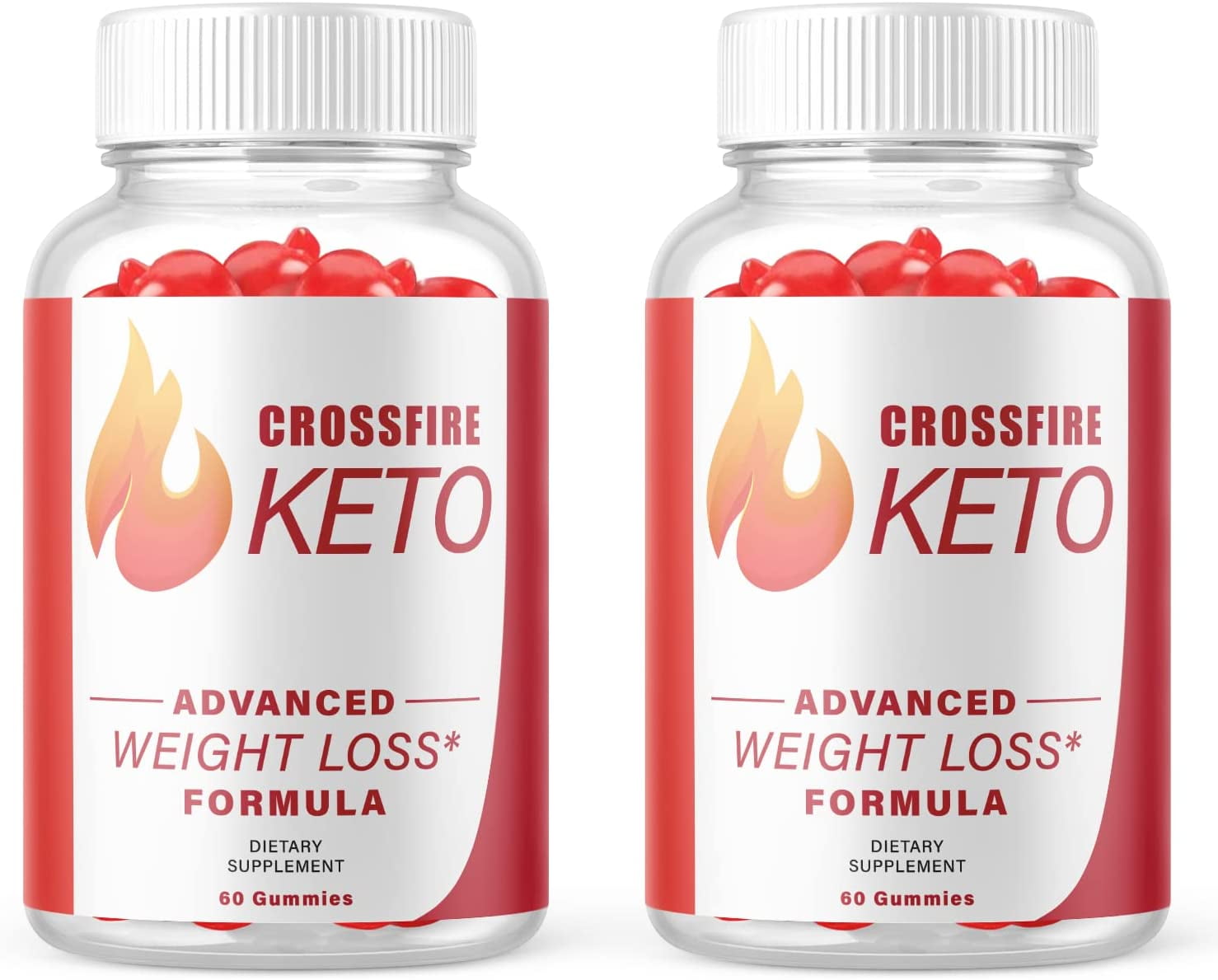 (2 Pack) Crossfire Keto ACV Gummies Supplement for Weight Loss