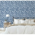 thumbnail image 5 of S4sassy Self Adhesive Wallpaper, Willow Leaf Wallpaper, Blue Removable DIY Vinyl Wall Covering, Textured Peel and Stick Contact Paper for Entryway accent wall, Easy Home Decor Solution (25"x60" inch), 5 of 9