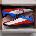 thumbnail image 3 of Puerto Rico Shoes Men Women Running Tennis Shoes Breathable Casual Puerto Rico Flag Sneakers Black Size 5, 3 of 5