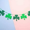 thumbnail image 6 of St Patrick's Day Party Decorations Flag Banners for Door Entrance Festive Theme Durable Material Easy Hang Green Shamrock Holiday Celebration Accent, 6 of 9