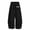 A-Black239, variant on JAJAHO Girls Joggers Sweatpants Drawstring Baggy London Letter Print Kids Athletic Pants With Pockets 5-15Y